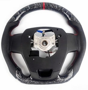 พวงมาลัยสปอร์ต/หนัง/ไม้/คาร์บอนไฟเบอร์/วัสดุอลูมิเนียมด้ามจับ50มม.-สำหรับ Hilux Land Cruiser Mark X - Product Image 2