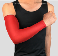 Bande de compression pour coude en nylon noir à rayures, taille unique, pour la musculation, la presse à banc, la protection des articulations du bras