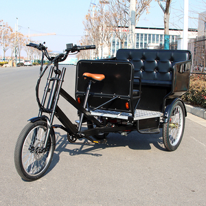 Tricycles à assistance au pédalage E Rickshaw Vélo cargo électrique à 3 roues Vélo cargo/passagers Taxi Vélo <span class=keywords><strong>Voiture</strong></span> de <span class=keywords><strong>mariage</strong></span> avec frein à disque hydraulique - Product Image 2