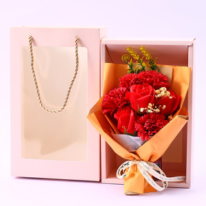 Cadeau pour la fête des mères, bouquet de savon, œillets, ciel étoilé, fleur éternelle, 520 roses, cadeau créatif, vente en gros - Product Image 1