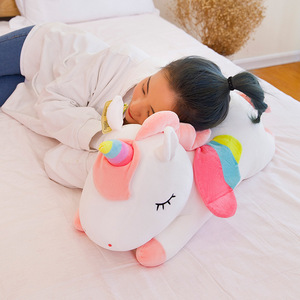 Bambola Unicorno Arcobaleno Angelo, Giocattolo di Peluche Super Morbido, Grande Cuscino per Dormire e Abbracciare, Regalo per Bambini - Product Image 3
