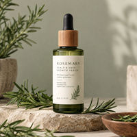 Sérum Huile Capillaire Croissance Cheveux au Romarin Marque Blanche pour Cheveux Fins Soin du Cuir Chevelu Traitement Nourrissant Routine Quotidienne de Soins Capillaires