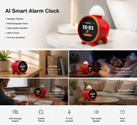 Speaker AI Pintar 2026 dengan Kontrol Suara, Layar LED, Suara Berkualitas Tinggi, Fungsi Jam Alarm, Speaker Chatgpt OpenAI