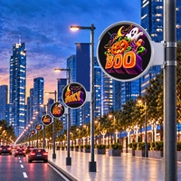 Écran holographique 3D imperméable pour extérieur, pour la publicité sur les poteaux lumineux, contrôle WiFi et service de personnalisation OEM