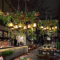 Lianes de Plantes Vertes Artificielles Suspendues Décoratives pour Design de Plafond de Restaurant