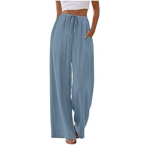 2026 European American Cross-Border <strong>Womens</strong> Apparel New <strong>for</strong> Style All-Match Drawstring Waist Pockets Casual <strong>Trousers</strong> - Product Image 3