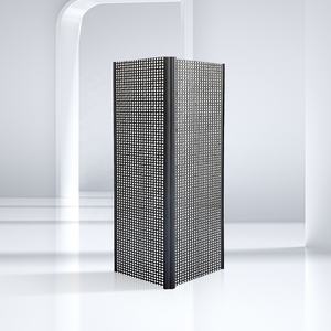 四角い穴セキュリティ防虫スクリーンドア折りたたみ式バルコニードア - Product Image 1