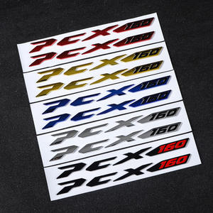 Motocicleta para <span class=keywords><strong>Vespa</strong></span> Sprint 125/150 al aire libre PCX 160 motocicleta fuente negra logotipo ennegrecido pegatina para coche - Product Image 3