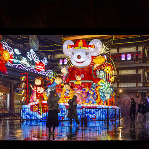 Animal Tema de Carnaval de iluminación-lantern para venta/el salto del dragón del <span class=keywords><strong>milenio</strong></span> linterna - Product Image 6