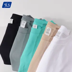 YLS Nhà Cung Cấp Quần Áo Áo Thời Trang 250Gsm 100% Cotton Dáng Ôm Áo Thun Nam Dài Tay Tùy Chỉnh Trọng Lượng Nặng