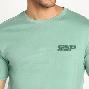 Último diseño bajo MOQ hombres camisetas verano desgaste hombres camisetas logotipo personalizado impresión hombres camisetas - Product Image 5