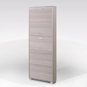 Scarpiera con 5 ante a ribalta, modello Quadrante, 70x18 cm, H.190 cm, olmo - Product Image 1