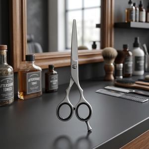 Ciseaux de coiffure professionnels en acier inoxydable 440C, pointe acérée, pour droitiers, manche long - Product Image 3