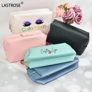 Your Logo Waterproof Pink Makeup Bag Wholesale Travel zippered Pocket Cosmetic Gift Bags suppliers For women makeup pouch