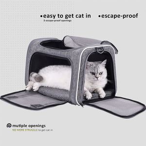 Transportín para Mascotas de Fábrica BSCI, Fácil de Transportar, para Gatos Medianos y Perros Pequeños Seguro, cómodo y conveniente. Aprobado por Aerolíneas, de Primera Calidad - Product Image 4