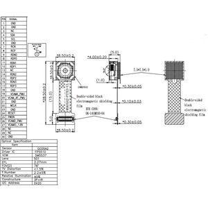 드론 미니 카메라 용 5MP 1080P MIPI Sci 카메라 모듈 센서 GC05A2 2.27MM FOV76 ° 렌즈 - Product Image 4