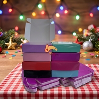 Carpeta Personalizada para Acción de Gracias, Hojas de Otoño, Cierre Automático, Embalaje de Regalo de Alimentos Corrugado, Venta al por Mayor, Laminación Mate, Reciclado