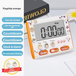 Popular Choice Plastic Kitchen <strong>Timer</strong> with <strong>Countdown</strong> Alarm Clock &amp; Stopwatch Functions <strong>Digital</strong> <strong>Display</strong> Square Clocks - Product Image 4
