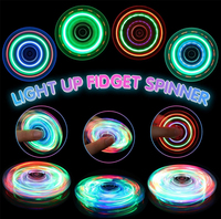 LED Fidget Spinner pour Enfants Adultes Lumineux Fidget Spinner Crystal Toy Cadeaux de Noël