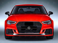 Kits carrosserie RS3 pour Audi A3 S3 2013-2017 (version restylée 2019+) : Ensemble de pare-chocs, jupes latérales, calandre avant et phares