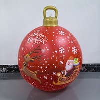 Boule de Noël gonflable en PVC la plus vendue – Nouveauté pour décorations extérieures et aménagements festifs