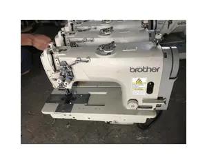 Máquina de coser industrial de punto de bloqueo de cama plana de aguja doble de alta velocidad Brother 8420 usada de la mejor calidad a la venta