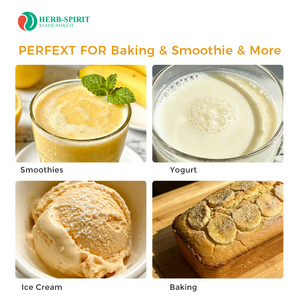 Herbspirit Polvere di Banana Importata, Polvere di Succo di Banana, Polvere di Frutta, Confezione da 50g, Additivo Alimentare Aromatizzante per Frullati - Product Image 6