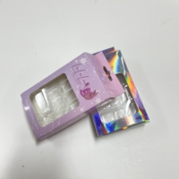 Boîte vide personnalisée pour ranger les faux ongles, lot de 10 pièces, avec insertion de faux ongles par EVA et Blister, emballage pour manucure, vente en gros