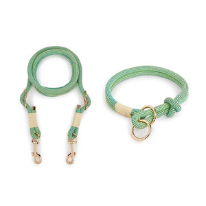 Conjunto de Correa y <span class=keywords><strong>Collar</strong></span> para Perro de Alta Calidad, Diseño Creativo, Cinta de Nailon de Lujo, Anti-Tirones, Ajustable, para Entrenamiento y Paseo, para Cachorros Pequeños, con Cintas Decorativas - Product Image 1