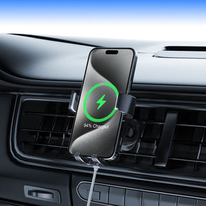 <span class=keywords><strong>Meilleur</strong></span> vendeur support 15w support de téléphone rapide évent de voiture téléphone chargeur sans fil voiture téléphone portable supports de charge sans fil montage - Product Image 1
