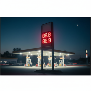 ป้ายไฟ LED/ป้ายแสดงราคา LED สำหรับปั๊มน้ำมัน - Product Image 5