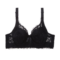 Soutien-gorge push-up en dentelle à armatures et maintien latéral, avec bonnets fins rembourrés, grande taille, pour femme, idéal au quotidien - Vente en gros usine