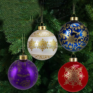 Eaglegifts cắt thủy tinh đồ trang sức Cây giáng sinh quả bóng cá nhân thiết kế tốt nhất sang trọng lớn đồ trang trí Giáng sinh quả bóng cho bên ngoài - Product Image 1