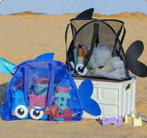 Último modelo 2026 Bolso de malla para playa, para almacenamiento de juguetes infantiles y trajes de baño, para viajes de verano, portátil, para artículos de aseo - Product Image 5