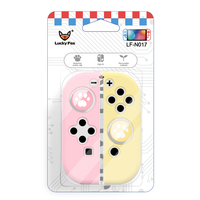 Commutateur de haute qualité boîtier en silicone interrupteur joycon contrôleur de jeu boîtier en silicone avec poignées de pouce