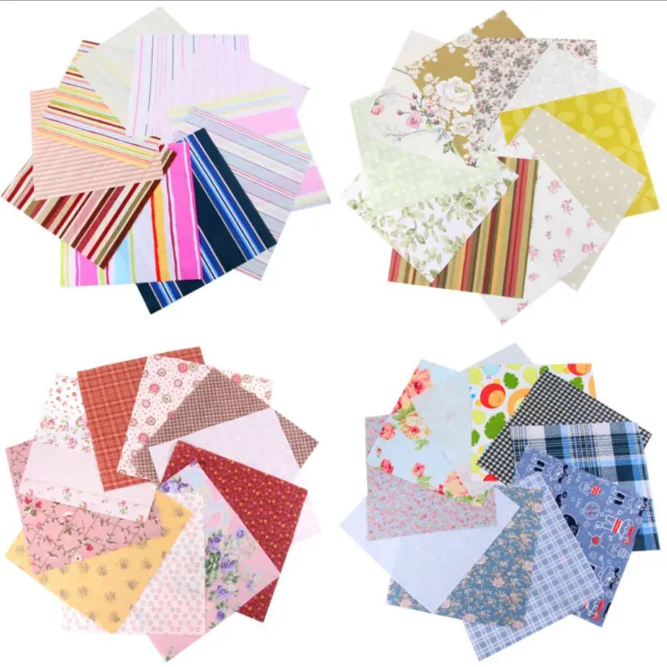 10 pieces 6'' x 6''100% Printed Cotton Quilting Fabric Patchwork Precut Fabric Quilt Squares