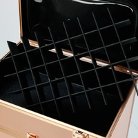 Grande valise à roulettes cosmétique Serrures à roulettes professionnelles Organisateur de stockage de cosmétiques Mallette de train à roulettes pour maquillage avec tiroirs