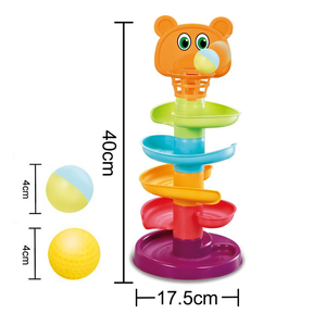 MILI Baby Puzzle Juguete de educación temprana Baby Rotation Fun Shooting Toy Track Rolling Ball - Product Image 4
