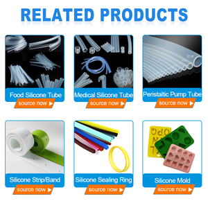 Fabrik hersteller Benutzer definierte weiche bunte kreisförmige extrudierte industrielle quadratische runde harte weiche Silikon kautschuks tange - Product Image 5