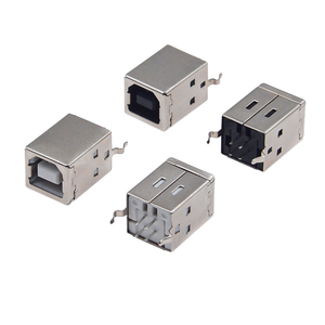 Conector USB Tipo B Hembra, Vertical de 180 Grados, Montaje a Través de Orificio, para Impresora y Escáner - Product Image 1