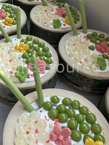Bamboo <b>Tube</b> Ice Cream Simulation Model Displays Food Mode Adorable Hollow Creamy Topped Cute Swimming Match <b>Bubble</b> Dessert Shop - Product Image 3