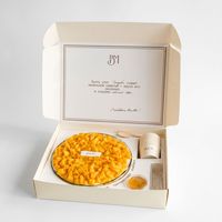 Boîte à gâteau pliable en gros avec support fixe, compartiment à couverts et à sauce, logo personnalisé, boîte en papier pour pâtisserie à emporter, pour mousse, tarte, dessert