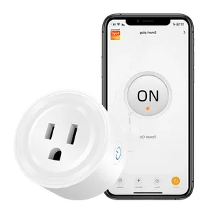 Certificación FCC Smart Life Outlet 10A EE. UU. Mini WiFi Control remoto inalámbrico Temporizador de voz Tuya Smart Plug Wifi EE. UU. Para Google Home Alexa