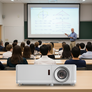 Projecteur laser DLP LNF7185 5000 Lumens Android 9 Correction automatique de la distorsion trapézoïdale pour moteur optique scellé 1.4a <span class=keywords><strong>3D</strong></span> 4K Portable - Product Image 1