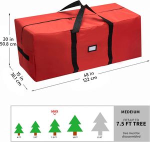 Hot Sale Heavy Duty 600D Oxford Fabric Xmas Christmas Tree <b>Bag</b> with Durable Reinforced Handles & Dual Zipper - Product Image 2
