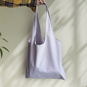 <b>Canvas</b> Vest <b>Bag</b> <b>Large</b> Capacity Solid Color Shoulder <b>Bag</b> Eco Friendly Fabric Everyday Use - Product Image 2