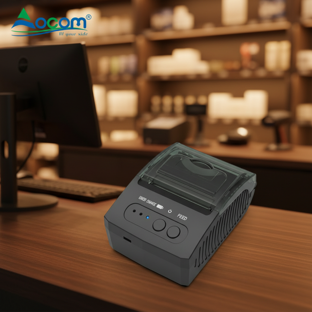 New Stock 2Inch Pocket Portable Thermal Printer BT Ticket Bill Printer Machine with Long Battery Life