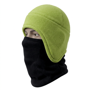<b>Winter</b> Fleece Casquette with <b>Ear</b> Flaps and Face <b>Covering</b> Soft Warm Comfortable Cold Weather Outdoor Headwear Vintage Style - Product Image 1
