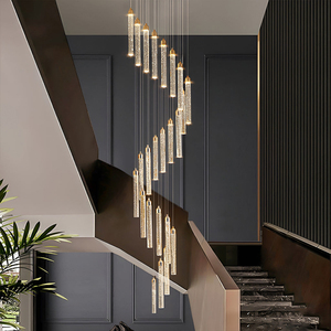 Vàng 220V 110V Pha lê hiện đại Sia đèn chùm ánh sáng đèn chiếu sáng ANTLER phòng ăn cầu thang đèn chùm - Product Image 2