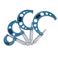 Micromètres extérieurs métriques de haute qualité, 0-150 mm, 6 pièces/ensemble, boîte en plastique, outils de mesure précis